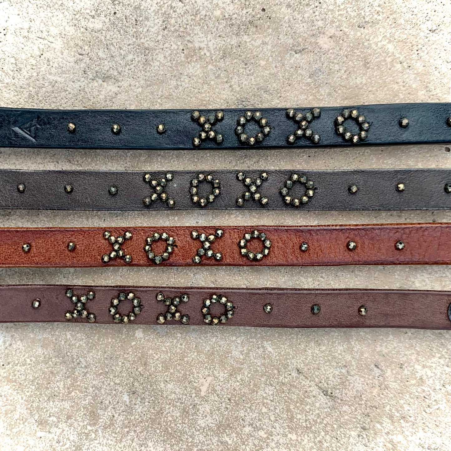 LOVE Stacking Bracelet - natural colors