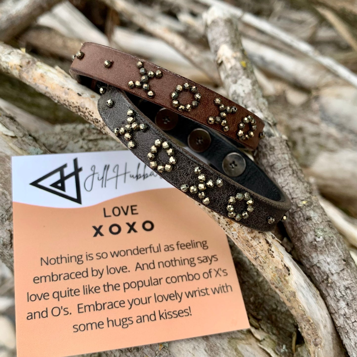 LOVE Stacking Bracelet - natural colors