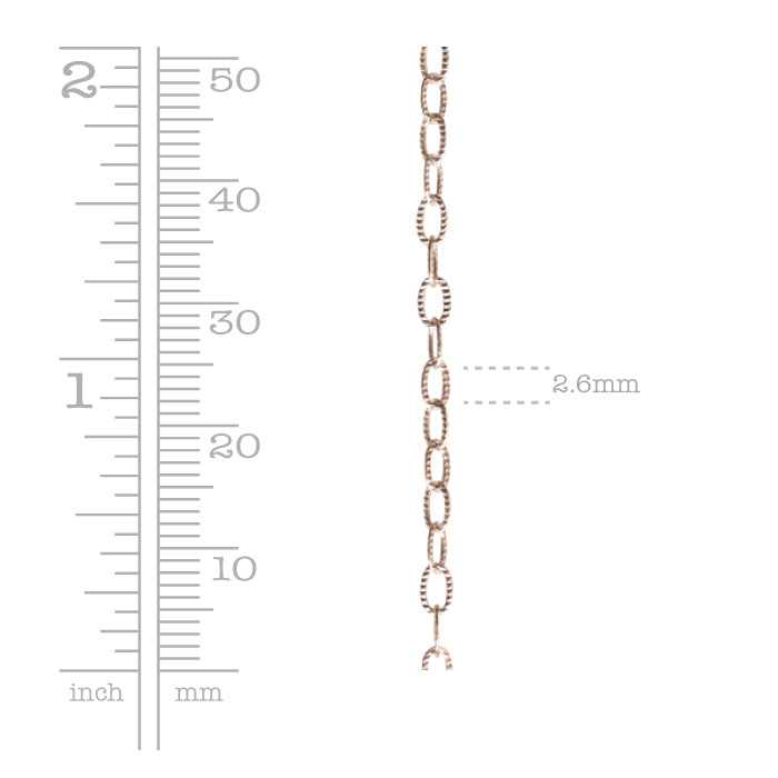 Fine cable link chain necklace in antiqued .999 fine silver plate