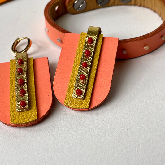 "The Golden Hour" Leather Dangle Earrings