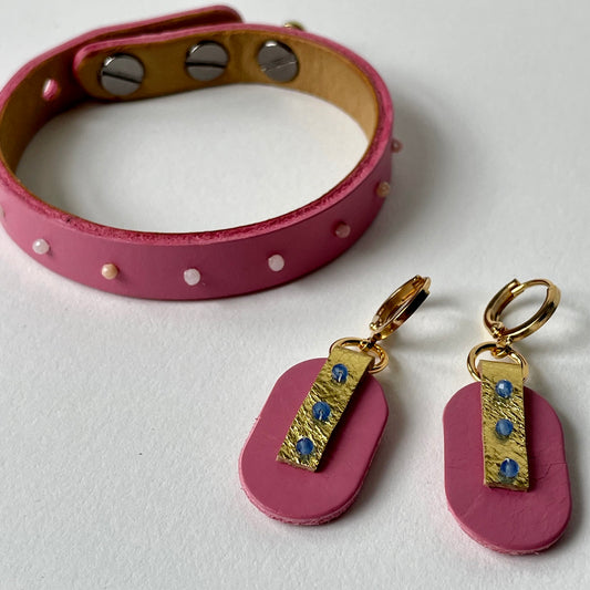 "Mini" Leather Drop Earrings