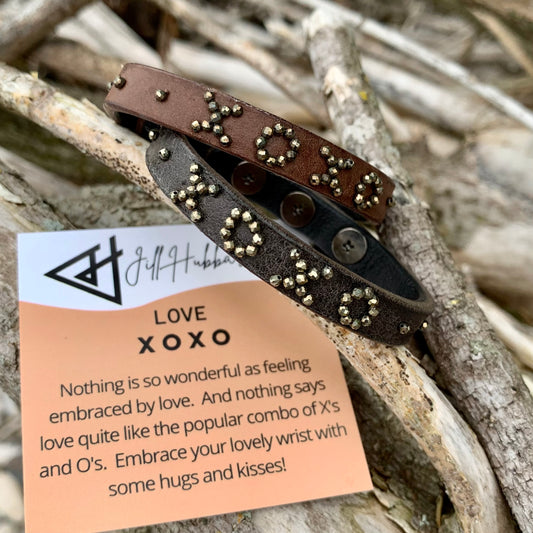 LOVE Stacking Bracelet - natural colors